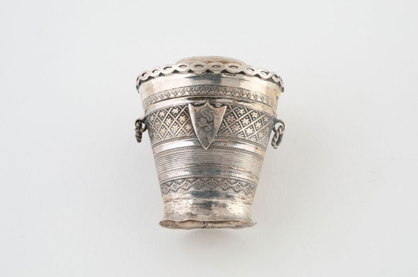 Sponge Box, 1857, Netherlands, Netherlands, Silver, 5.1 x 3.8 cm (2 x 1 1/2 in.)