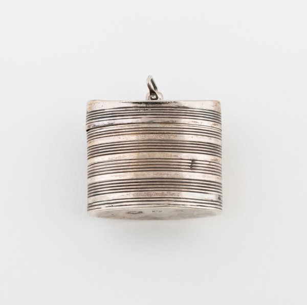 Sponge Box, c. 1850, Netherlands, Netherlands, Silver, 3.2 x 2.3 cm (1 1/4 x 1/2 in.)