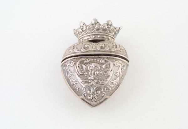 Sponge Box, c. 1830, Denmark, Denmark, Silver, Diam. 4.5 cm (1 3/4 in.)