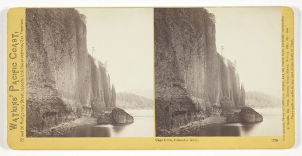 Cape Horn, Columbia River, 1867, Carleton Watkins, American, 1829–1916, United States, Albumen