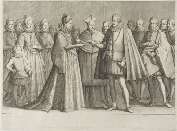 The Marriage of Ferdinand de’ Medici and the Duchess Christine de Lorraine, plate 1 from The Life