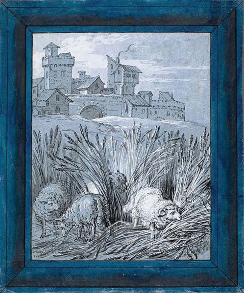 Sheep in the Field (Rien de trop I), 1732, Jean-Baptiste Oudry, French, 1686-1755, France, Pen and