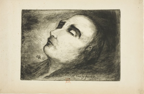 Vincent van Gogh on His Deathbed, 1890, Dr. Paul Ferdinand Gachet, French, 1828-1909, France,