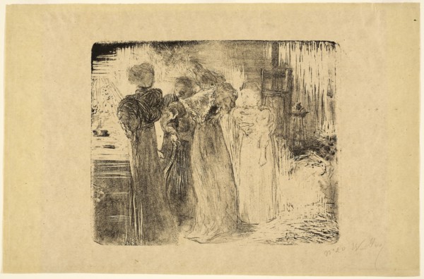 The Studio, c. 1895, Edouard Jean Vuillard, French, 1868-1940, France, Lithograph on tan wove China