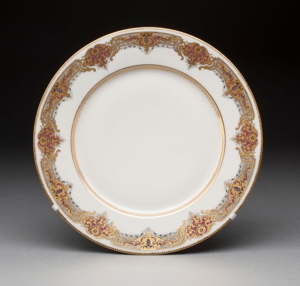 Plate, 1846, Sèvres Porcelain Manufactory, French, founded 1740, Sèvres, Hard-paste porcelain with