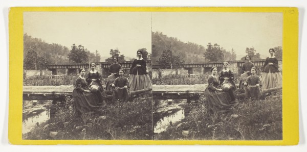On the Juniata. The Five Fair Ladies, 1860/69, Anthony & Company, American, active 1848–1901,