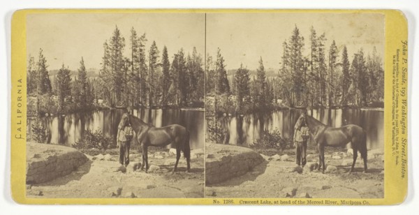 Crescent Lake, at head of the Merced River, Mariposa Co., 1870, John P. Soule, American, 1828–1904,