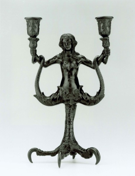 Candelabrum in the Shape of a Siren, c. 1520, Workshop of Severo (di Domenico Calzetta) da Ravenna,