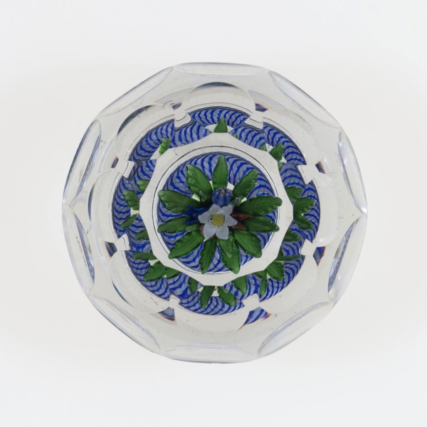 Paperweight, c. 1848–55, Saint-Louis, France, founded 1767, Saint-Louis, Glass, Diam. 8.3 cm (3 1/4