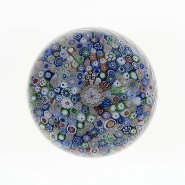 Paperweight, c. 1845–55, Saint-Louis, France, founded 1767, Saint-Louis, Glass, Diam. 7.9 cm (3 1/8