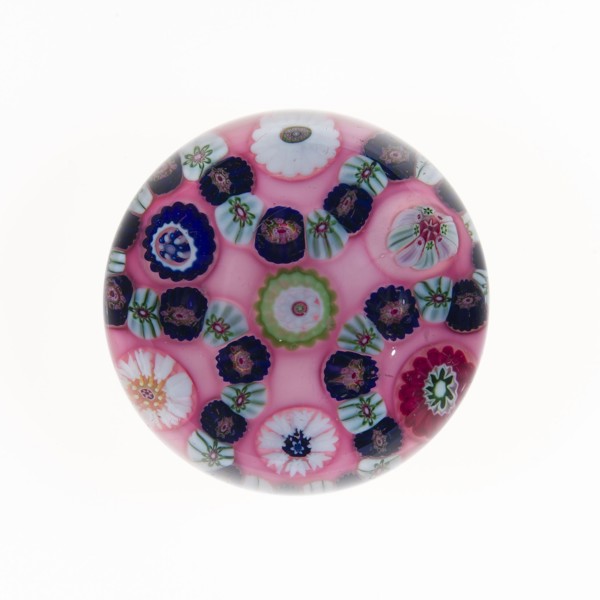 Paperweight, 19th century, Clichy, France, 1837-1885, Clichy, Glass, Diam. 8 cm (3 3/16 in.)