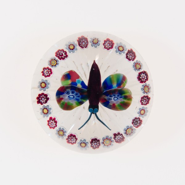 Paperweight, c. 1846–55, Baccarat, France, founded 1764, Lunéville, Glass, Diam. 7.6 cm (3 in.)