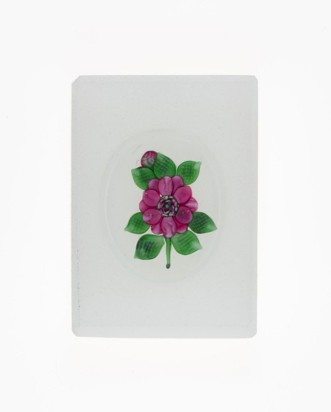 Paperweight, 19th century, Clichy, France, 1837-1885, Clichy, Glass, 9.2 × 6.7 cm (3 5/8 × 2 5/8 in