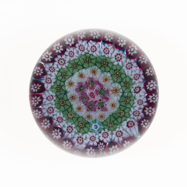 Paperweight, 19th century, Clichy, France, 1837-1885, Clichy, Glass, 2 1/2 in.
