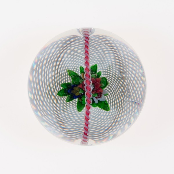 Paperweight, c. 1848–55, Saint-Louis, France, founded 1767, Saint-Louis, Glass, Diam. 7.9 cm (3 1/8