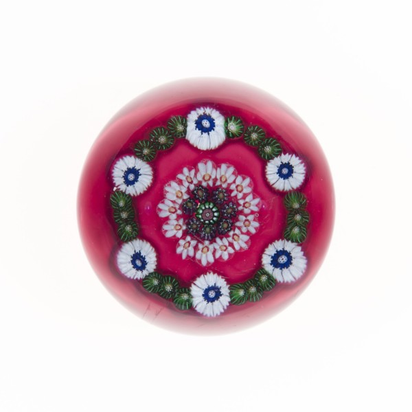 Paperweight, 19th century, Clichy, France, 1837-1885, Clichy, Glass, 2 1/2 in.