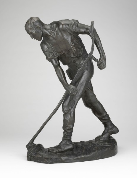 The Reaper, c. 1895, Constantin Emile Meunier, Belgian, 1831-1905, Belgium, Bronze, dark brown