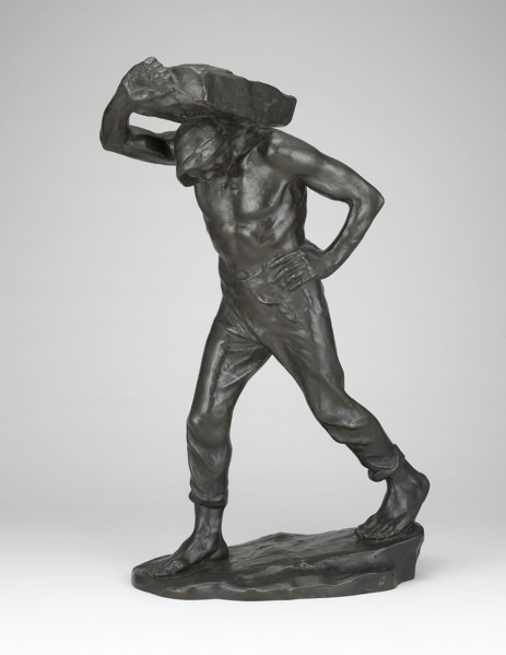The Street Porter, c. 1890, Constantin Emile Meunier, Belgian, 1831-1905, Belgium, Bronze, dark
