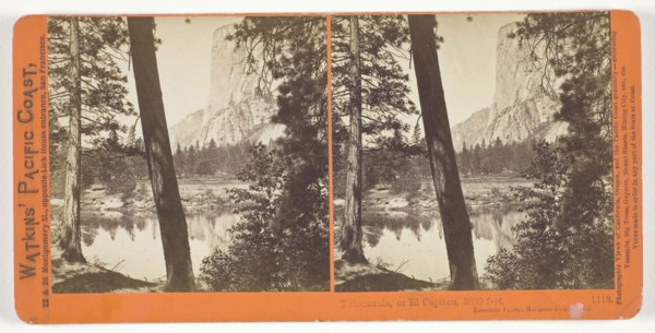 Tutocanula, or El Capitan, 3600 ft., Yosemite Valley, Mariposa County, Cal., 1861/76, Carleton