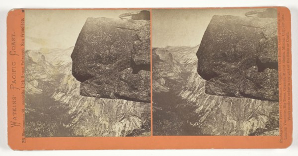Yenaya Canyon from Glacier Point, Yosemite, 1861/76, Carleton Watkins, American, 1829–1916, United