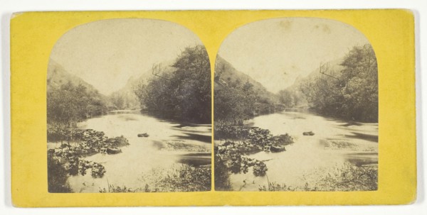 The Rock called Dovedale Church, In the distance, n.d., W.  Woodward, English, active mid-19th