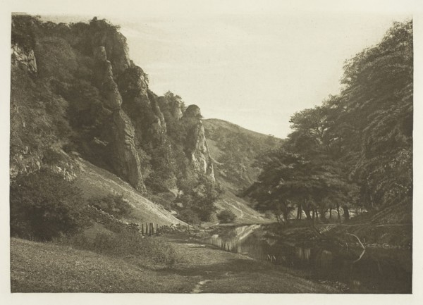 In Dove Dale, 1880s, Peter Henry Emerson, English, born Cuba, 1856–1936, England, Photogravure,