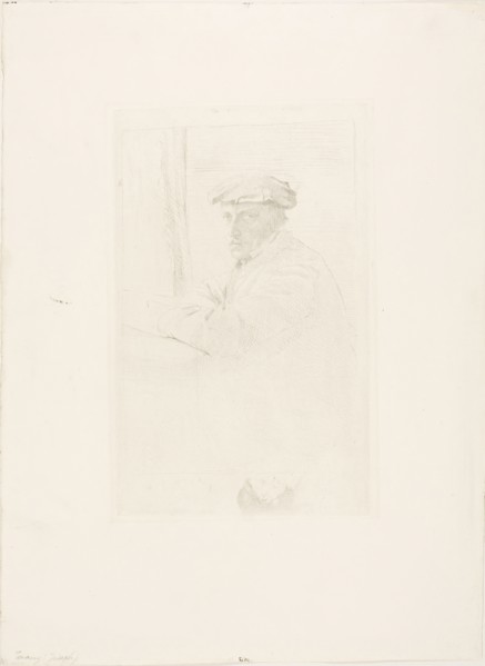 The Engraver Joseph Tourny, 1857, Edgar Degas, French, 1834-1917, France, Etching on cream laid