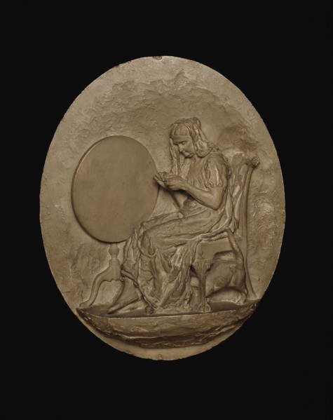 Knitting, Modeled 1882–83, cast c. 1886, Thomas Eakins, American, 1844–1916, Philadelphia, Painted