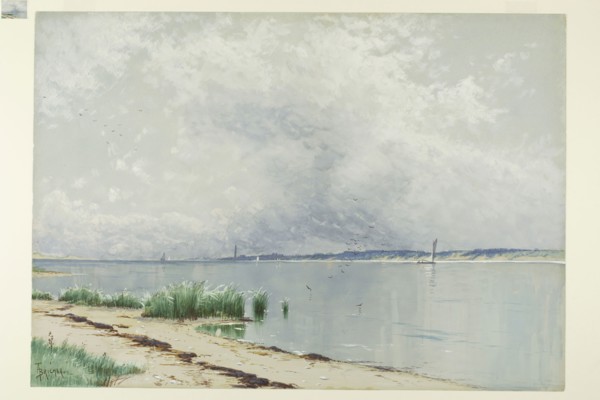 Reflected Reeds, c. 1875, Alfred Thompson Bricher, American, 1837-1908, United States, Watercolor,