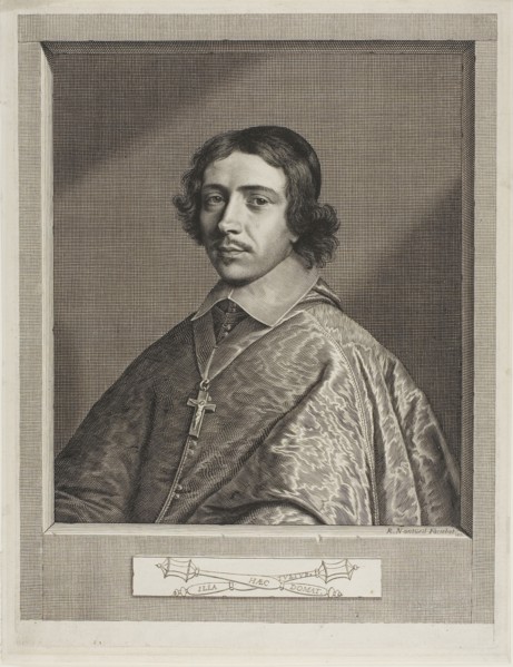 Cardinal de Retz, 1650, Robert Nanteuil, French, 1623-1678, France, Engraving on paper, 320 × 243