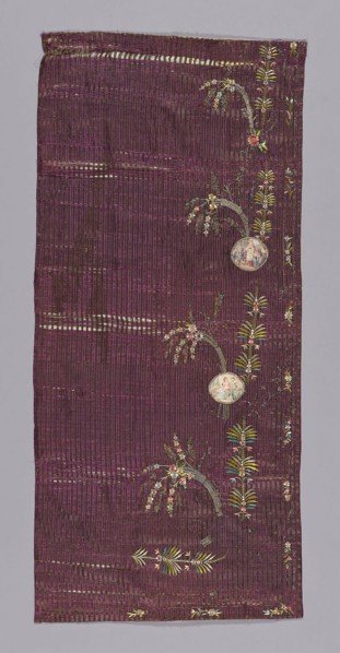 Skirt panel?, Directoire period, 1795/99, France, Silk, plain weave with supplementary patterning