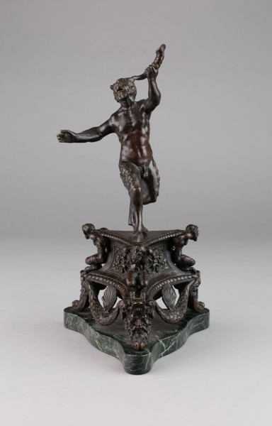 Dancing Satyr on Triangular Socle, c. 1530/50, Andrea Riccio (Style of), Italian, 1470-1532,