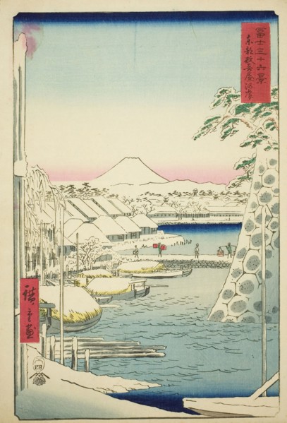 The Riverbank at Sukiya in the Eastern Capital (Toto Sukiyagashi), from the series Thirty-six Views