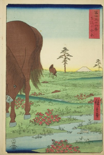 Kogane Plain in Shimosa Province (Shimosa Koganehara), from the series Thirty-six Views of Mount