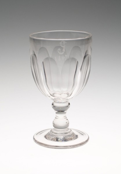 Goblet, 1847, England, Glass, H. 16.4 cm (6 7/16 in.)