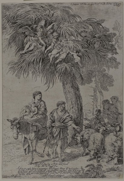 The Flight into Egypt, 1648, Giovanni Benedetto Castiglione, Italian, 1609-1664, Italy, Etching on