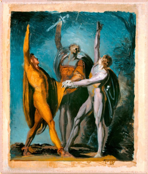 Sketch for Oath on the Rütli, Female Figure (verso), 1779/81, 1785/90 (verso), Henry Fuseli, Swiss,
