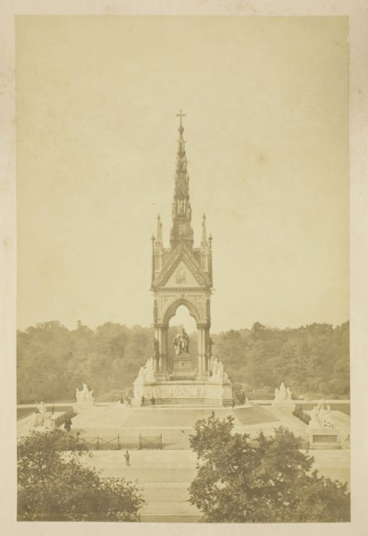 Albert Memorial, 1850–1900, probably English, 19th century, England, Albumen print, from the album