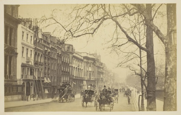 Piccadilly, 1850–1900, probably English, 19th century, England, Albumen print, from the album