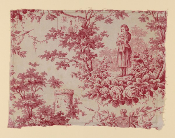 Jeanne d’Arc (Joan of Arc)(Furnishing Fabric), c. 1840, After a sculpture by Marie Christine