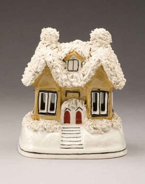 Incense Burner, c. 1830, England, Staffordshire, Staffordshire, Glazed earthenware with polychrome