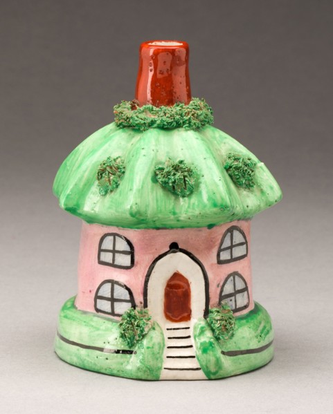 Incense Burner, c. 1830, England, Staffordshire, Staffordshire, Glazed earthenware with polychrome