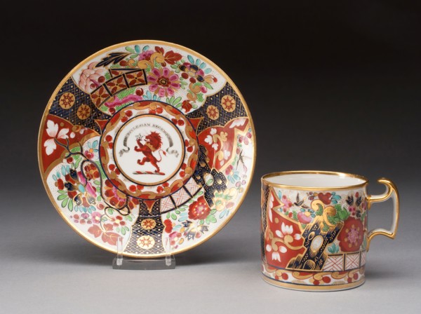 Coffee Cup and Saucer, 1804–1813, Worcester Porcelain Factory, Worcester, England, founded 1751,