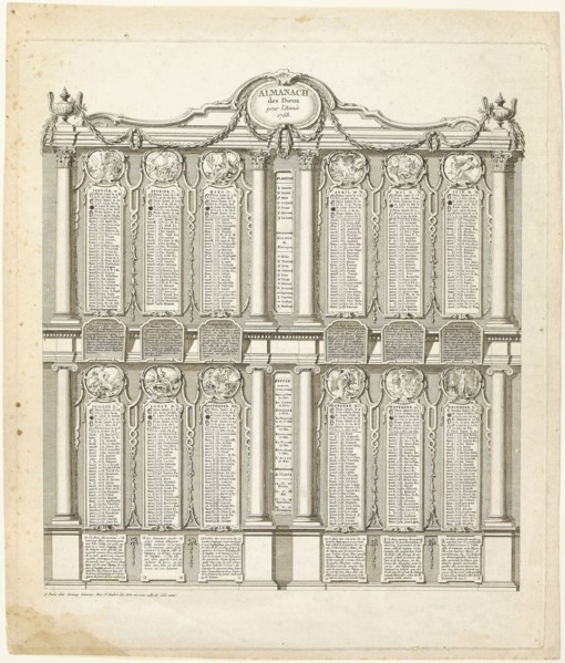 Almanach of the Gods for the Year 1768, 1768, Gabriel Jacques de Saint-Aubin, French, 1724–1780,