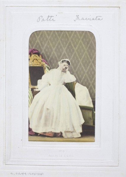 Adelina Patti Traviata, 1860–69, Camille-Léon-Louis Silvy, French, 1834-1910, France, Albumen