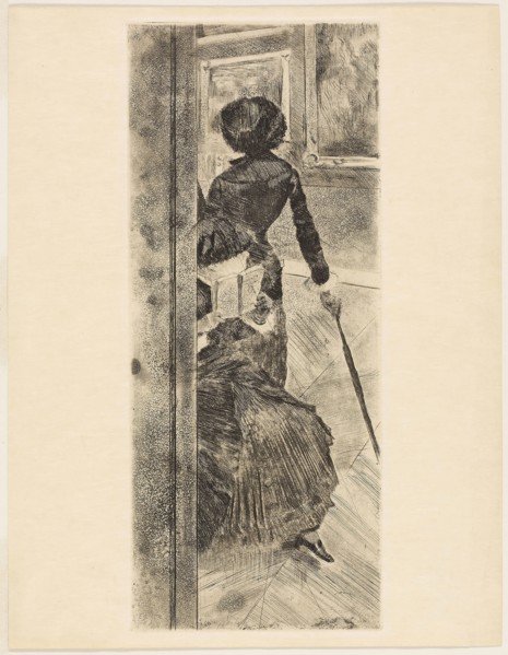 Mary Cassatt at the Louvre: The Paintings Gallery, 1879–80, Edgar Degas, French, 1834-1917, France,