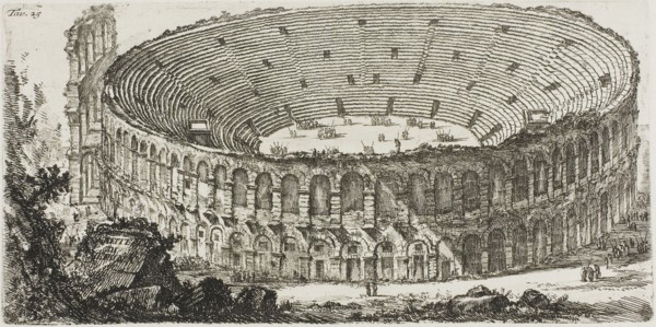 Ampitheater of Verona, plate 25 from Some Views of Triumphal Arches and other monuments, 1748,