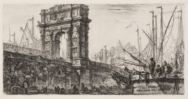 Arch of Trajan in Ancona, plate 28 from Some Views of Triumphal Arches and other monuments, 1748,