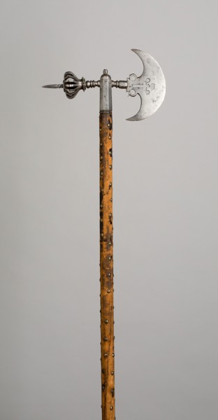 Horseman’s Axe, 1600/1700, Western European, possibly French, Western Europe, Steel, wood (oak),