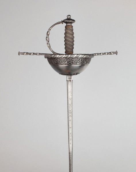Cup-Hilted Rapier, 1660/70, Bladesmith: Tomas de Ayala (Spanish), Toledo, Toledo, Steel, iron,